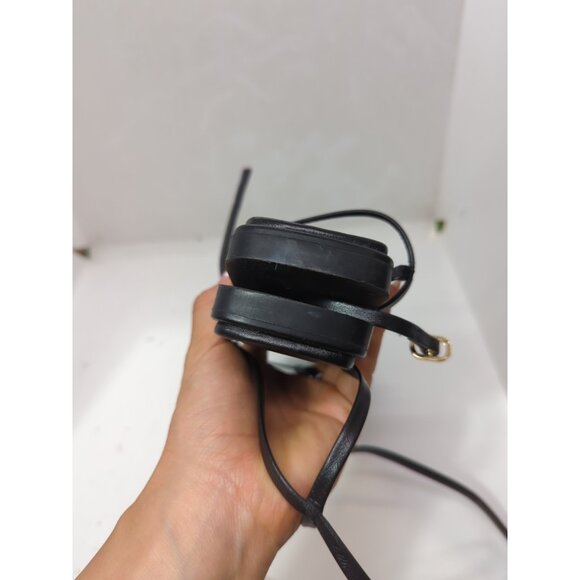 Zara Woman’s Flat Black Strappy Sandals With  Ankle Strap Buckles Size 38/7.5 - Picture 6 of 8